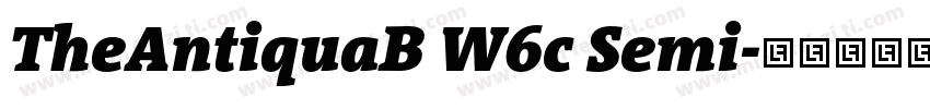 TheAntiquaB W6c Semi字体转换